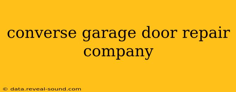 converse garage door repair company