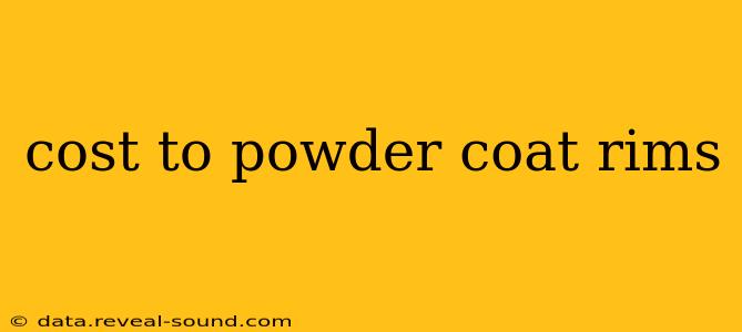 cost to powder coat rims