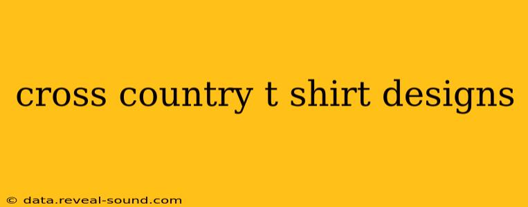 cross country t shirt designs