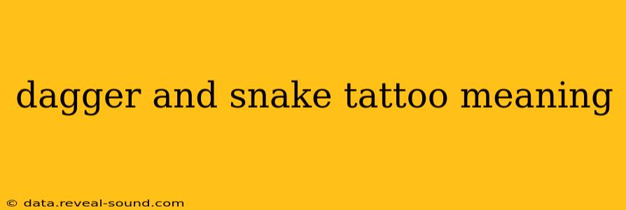 dagger and snake tattoo meaning