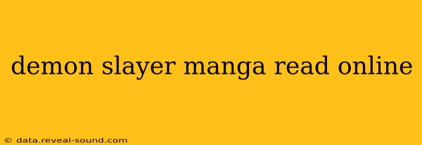 demon slayer manga read online