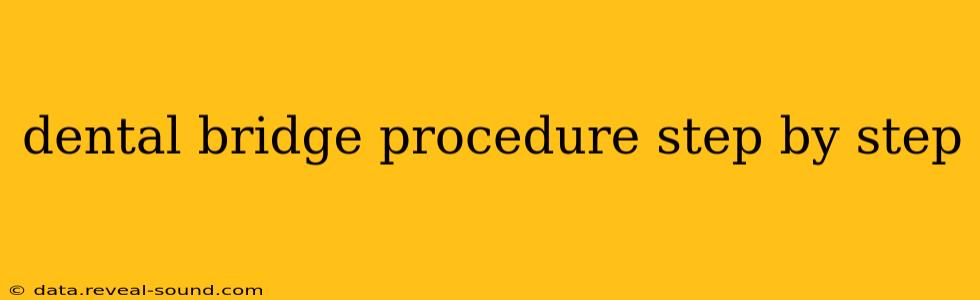 dental bridge procedure step by step