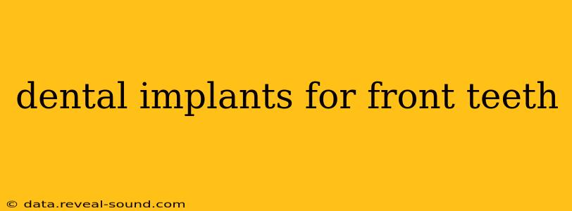dental implants for front teeth