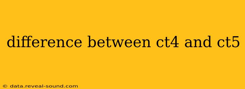 difference between ct4 and ct5