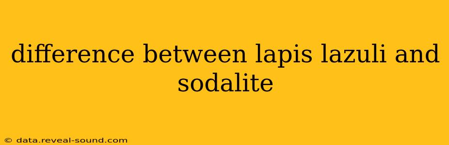 difference between lapis lazuli and sodalite