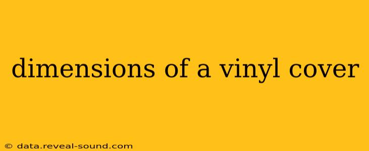 dimensions of a vinyl cover