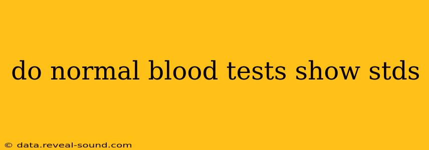 do normal blood tests show stds