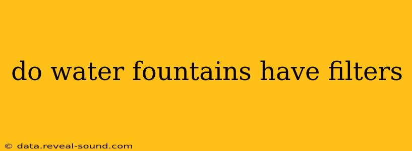 do water fountains have filters