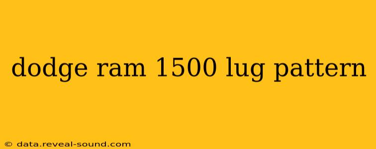 dodge ram 1500 lug pattern