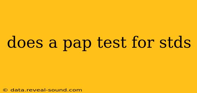 does a pap test for stds