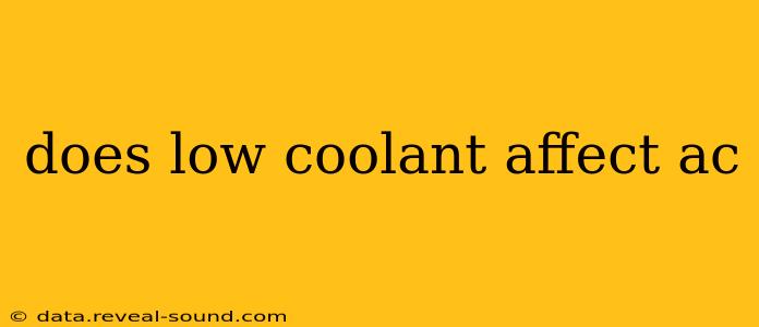 does low coolant affect ac