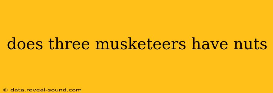 does three musketeers have nuts