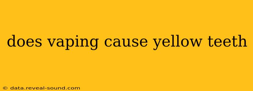 does vaping cause yellow teeth