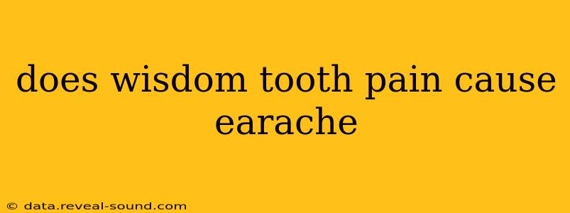 does wisdom tooth pain cause earache