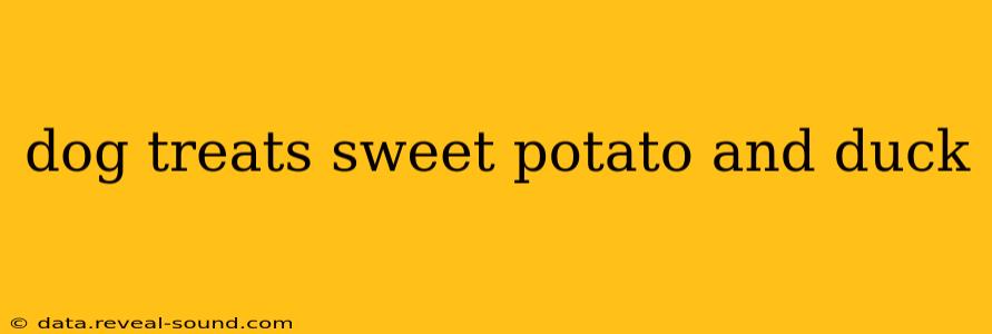 dog treats sweet potato and duck