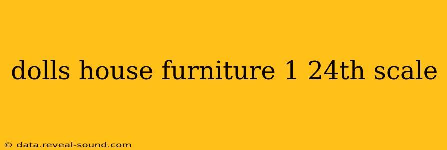 dolls house furniture 1 24th scale
