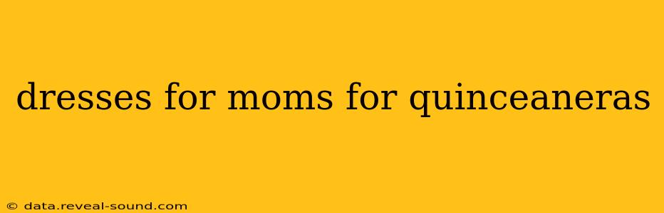 dresses for moms for quinceaneras