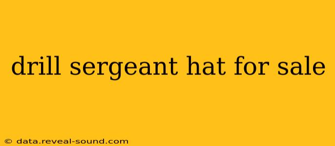 drill sergeant hat for sale