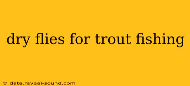 dry flies for trout fishing
