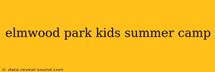 elmwood park kids summer camp