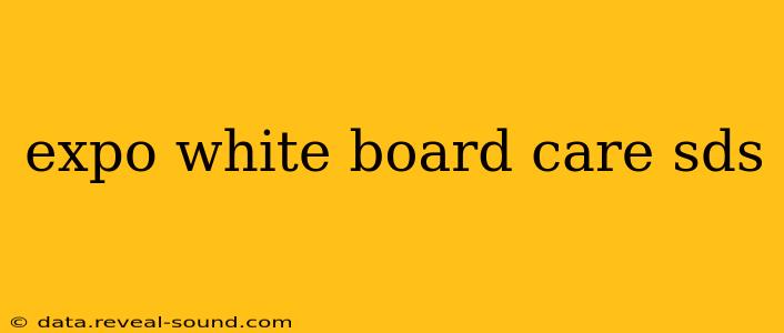 expo white board care sds