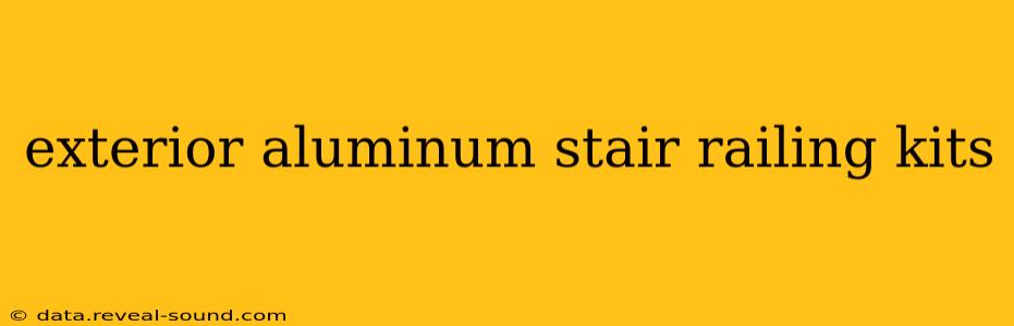 exterior aluminum stair railing kits