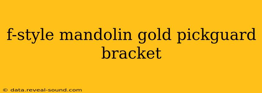 f-style mandolin gold pickguard bracket