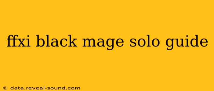 ffxi black mage solo guide