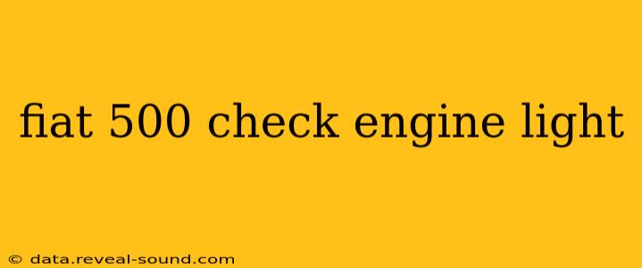 fiat 500 check engine light