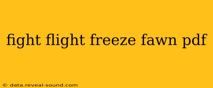 fight flight freeze fawn pdf