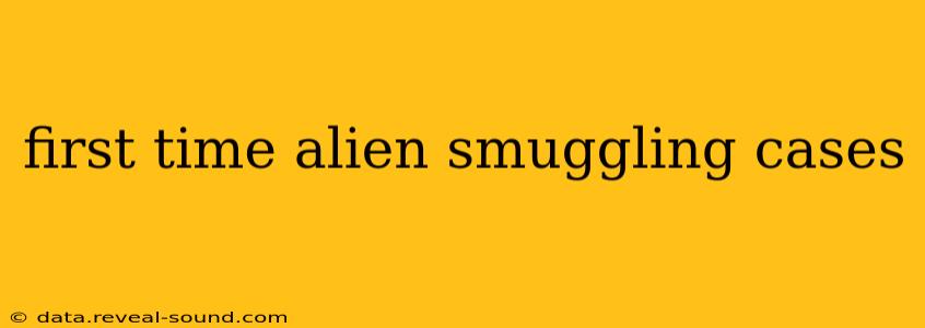 first time alien smuggling cases
