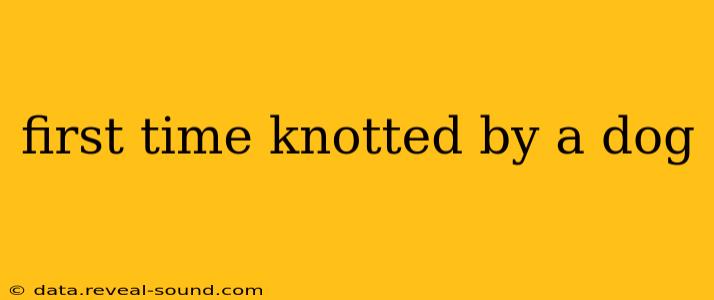 first time knotted by a dog