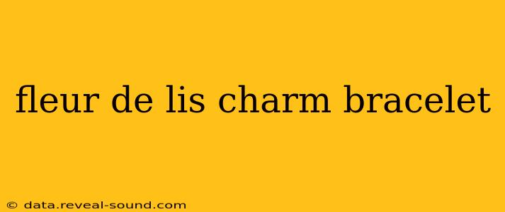 fleur de lis charm bracelet