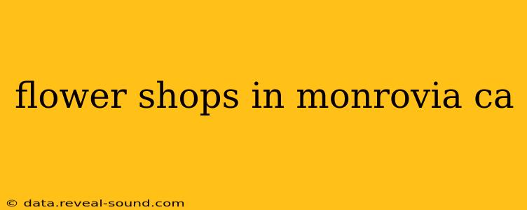 flower shops in monrovia ca