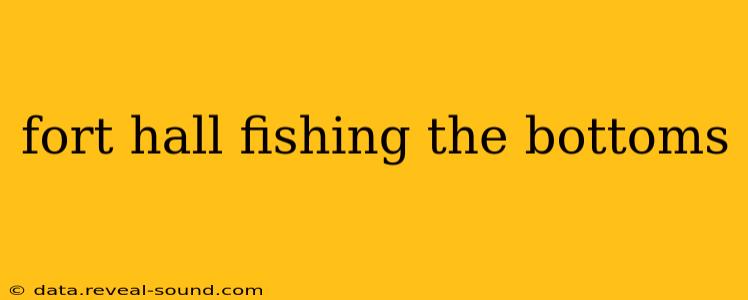 fort hall fishing the bottoms