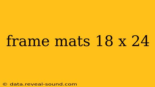 frame mats 18 x 24