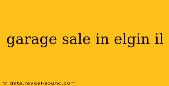 garage sale in elgin il