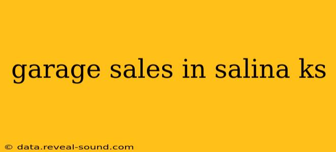 garage sales in salina ks