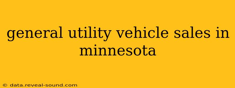 general utility vehicle sales in minnesota