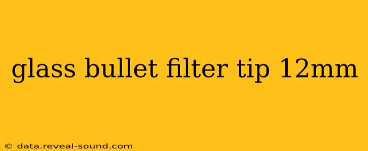 glass bullet filter tip 12mm