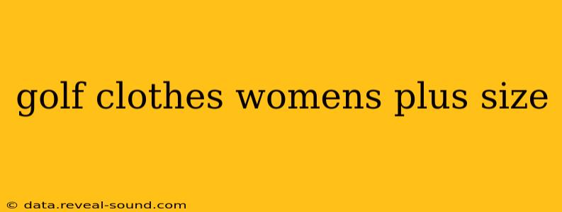 golf clothes womens plus size
