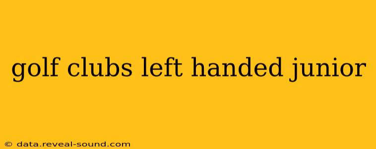 golf clubs left handed junior
