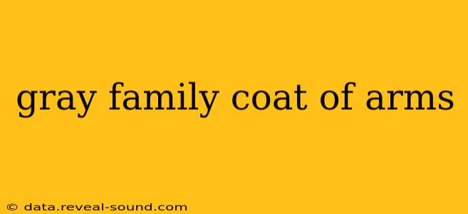 gray family coat of arms