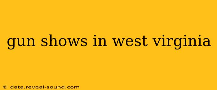 gun shows in west virginia