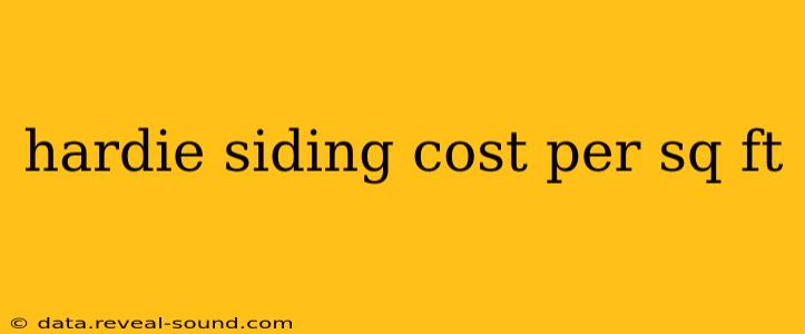 hardie siding cost per sq ft