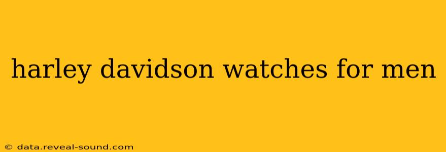 harley davidson watches for men