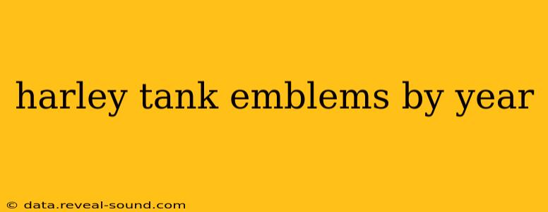 harley tank emblems by year