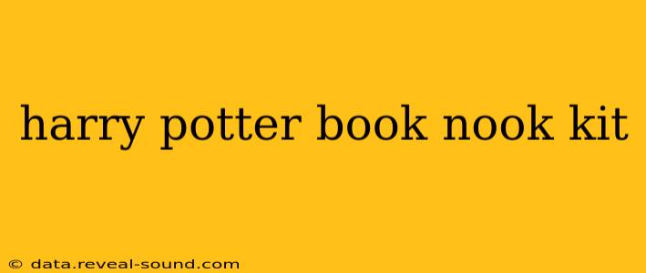 harry potter book nook kit