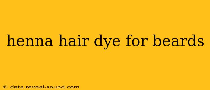 henna hair dye for beards