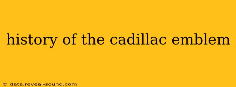 history of the cadillac emblem